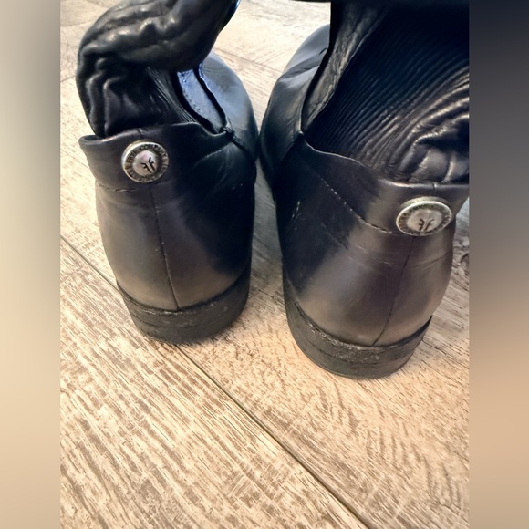Frye Melissa Scrunch Tall Riding Boots Black Size 8 - Picture 7 of 9